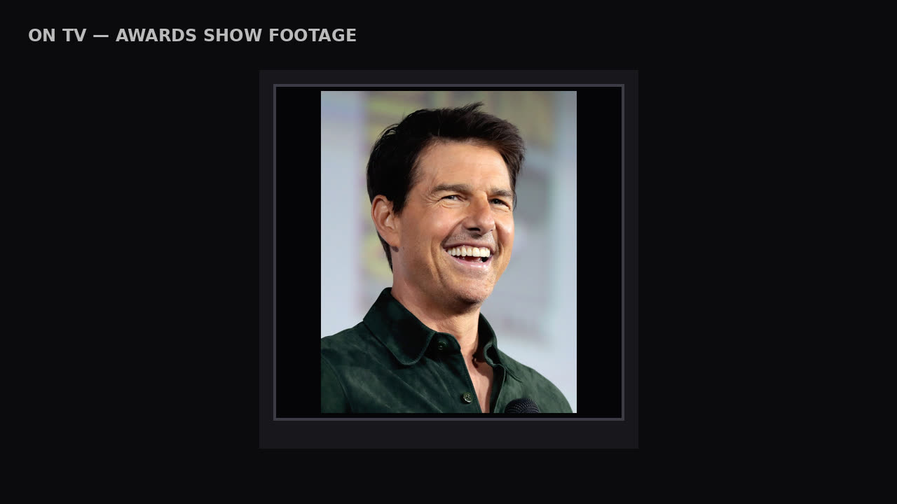 Television showing a recognisable actor